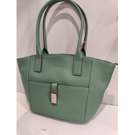 Sac porté épaule en cuir taupe "Francinel "