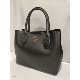 Sac porté épaule en cuir noir "Francinel "