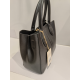 Sac porté épaule en cuir noir "Francinel "