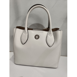 Sac porté épaule en cuir beige"Francinel "