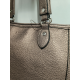 Sac en synthétique gris métallisé "Mocca"