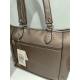 Sac en synthétique gris métallisé "Mocca"