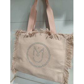 Sac en toile bleu jeans "Mia et Joy"