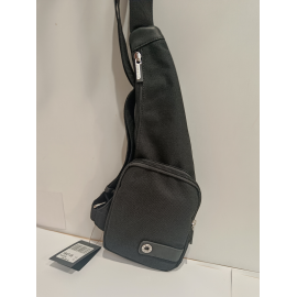 Grande sacoche en toile souple noir"Arthur&Aston"