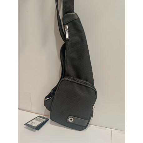 Grande sacoche en toile souple noir"Arthur&Aston"