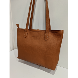 Sac en cuir camel "Arthur et Aston"