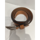 Ceinture en cuir  camel"J.L.Foures"