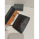 Porte monnaie en cuir noir "David William"