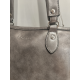 Sac en synthétique gris métallisé "Mocca"