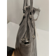 Sac en synthétique gris métallisé "Mocca"