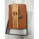 Porte monnaie en cuir orange "Francinell"