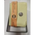 Porte monnaie en cuir jaune "Francinell"