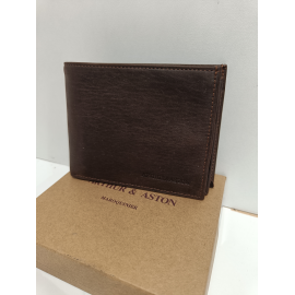 Portefeuille en cuir noir "Arthur&Aston"