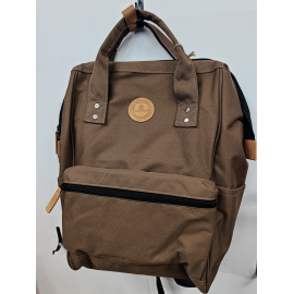 Sac a dos en toile marron "Platinium"
