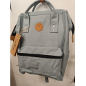Sac a dos en toile gris "Platinium"