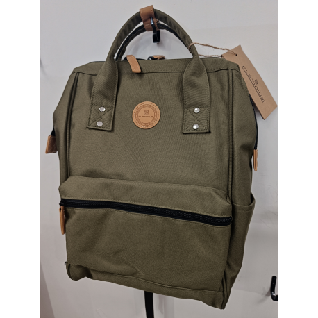 Sac a dos en toile gris "Platinium"