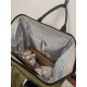 Sac a dos en toile gris "Platinium"