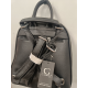 Petit sac a dos en synthétique et toile noir "David Jones"