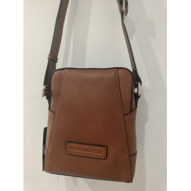 Sacoche en cuir marron" Arthur et Aston"