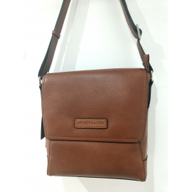 Sacoche en cuir marron" Arthur et Aston"