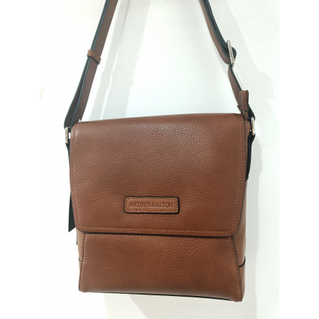 Sacoche en cuir  noir" Arthur et Aston"