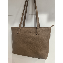 Sac en cuir taupe"Arthur et Aston"