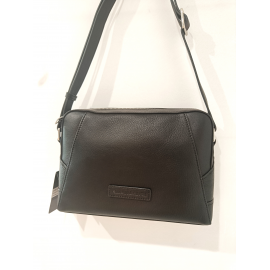 Sacoche en cuir  noir" Arthur et Aston"