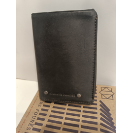  Petit portefeuille en cuir noir "Jean Louis Foures"