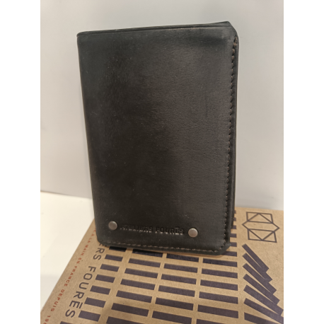  Portefeuille en cuir noir "Jean Louis Foures"
