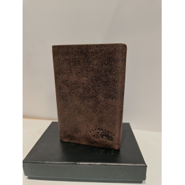 Petit portefeuille en cuir marron "Francinel"