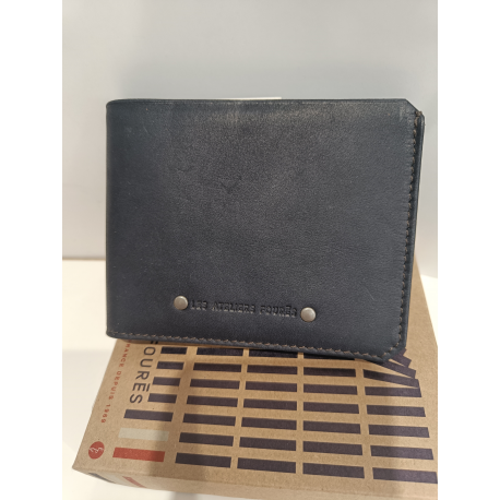  Portefeuille en cuir marine "Jean Louis Foures"
