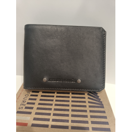  Portefeuille en cuir noir "Jean Louis Foures"
