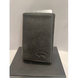 Petit portefeuille en cuir noir "Francinel"