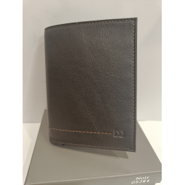 Petit portefeuille en cuir marron"David William"