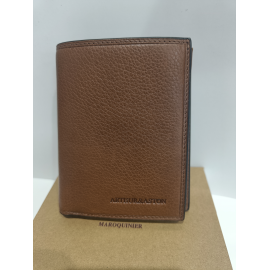 Petit portefeuille en cuir marron "Arthur&Aston"