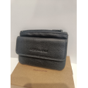 Porte monnaie en cuir noir "Arthur&Aston"