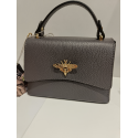 Sac en cuir gris "Modarno"