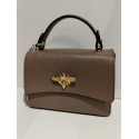 Sac en cuir taupe "Modarno"