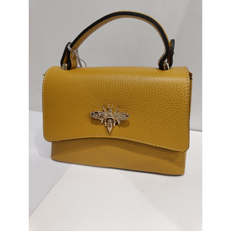 Sac en cuir taupe "Modarno"