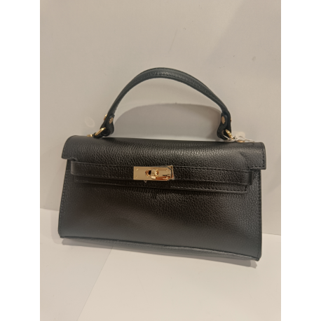 Sac en cuir noir "Modarno"