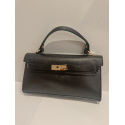 Petit sac en cuir noir "Forest"