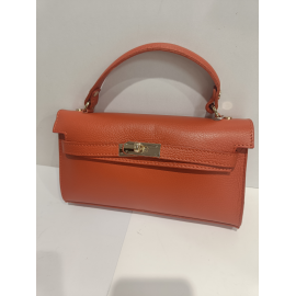 Petit sac en cuir orange "Forest"