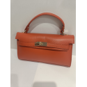 Petit sac en cuir orange "Forest"