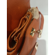 Petit sac en cuir rouge "Forest"