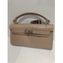 Petit sac en cuir taupe "Forest"