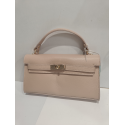 Petit sac en cuir rose poudré "Forest"