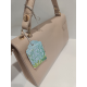 Petit sac en cuir taupe "Forest"