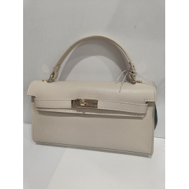 Petit sac en cuir rose beige "Forest"