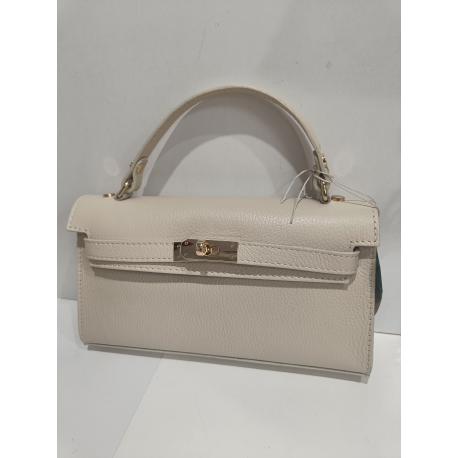 Petit sac en cuir rose poudré "Forest"