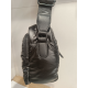 Petit sac a dos en synthétique et toile noir "David Jones"